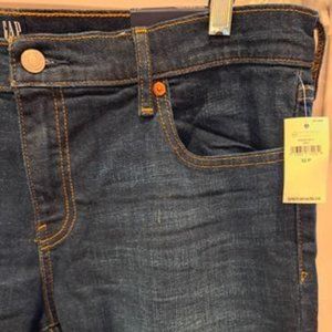 Navy blue stretch mid rise GAP jeans NWT Petite size